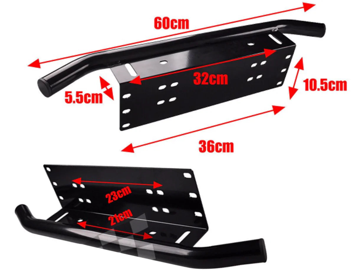 Number plate Spotlight Bracket Black