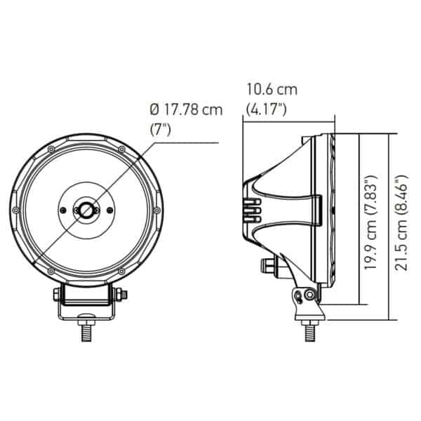 Hella ValueFit 7” Spot Light (Single)