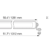 Hella LED Bar Slimline Black magic 50″ – Slim Line – 50″ – Full blackout appearance including black brackets – Sleek design – Temperature Control System – Single Row