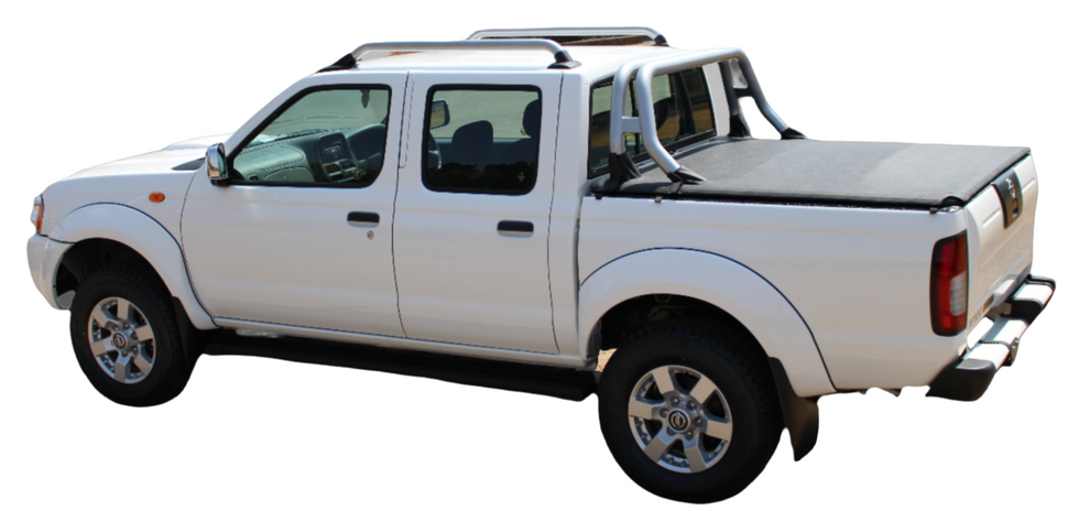 Taurnimock
ALUMINIUM FRAME CLIP IN TONNEAU COVER Nissan Hardbody Double Cab with OE roll bar