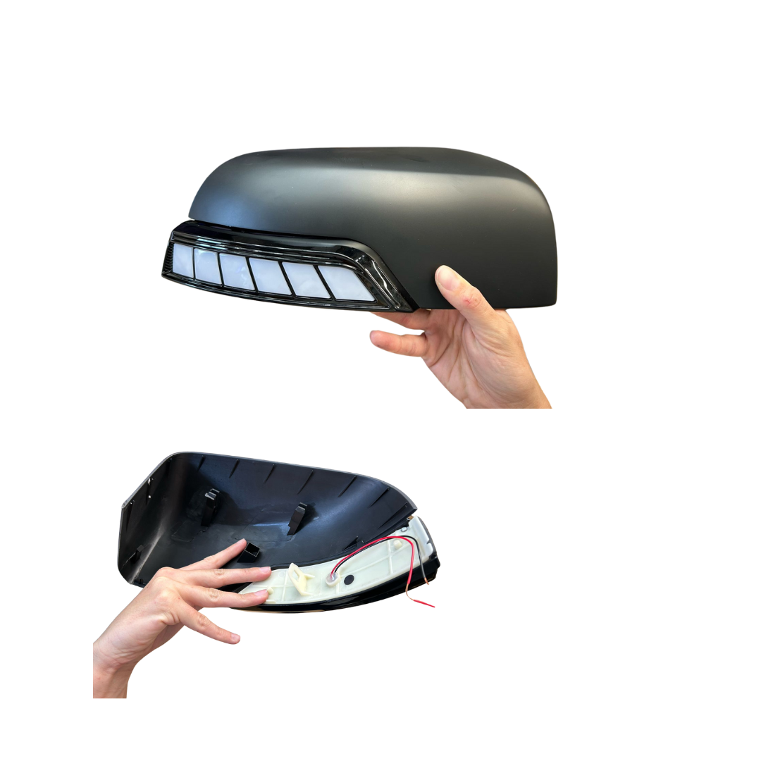 Ford Ranger / Everest 2012-2022 Mirror Cover and Indicator Matt Black and Gloss Black