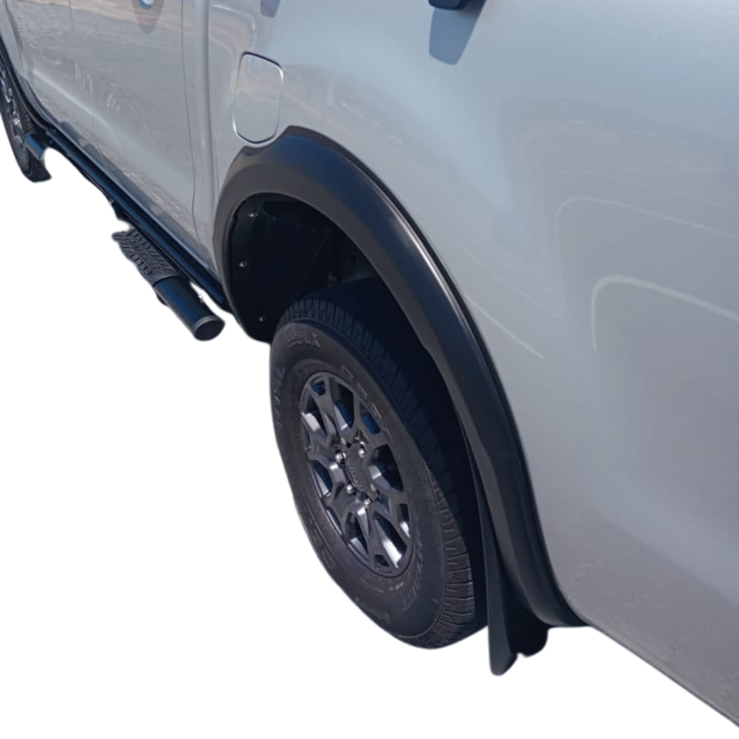 Ford Ranger T6 Facelift -T7 - T8 Slimline Fender Flares / Wheel Arches 2016+
Not PDC Friendly 6 Pieces
We will not warrant DIY fitments
Fender flares, also known as wheel arches, are essential automotive accessories designed to enhance both the functiona