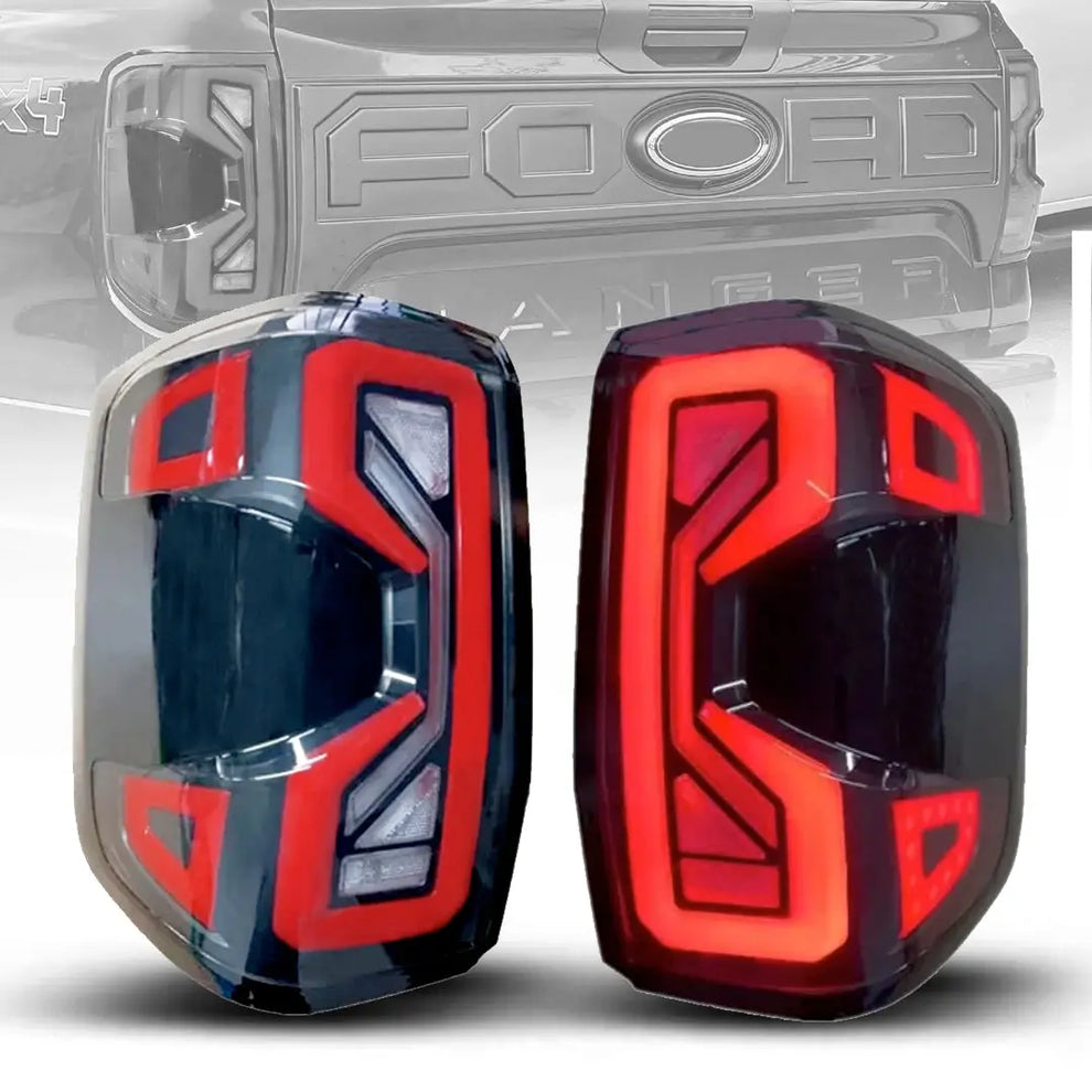 Ranger Next Gen (22-On) Smoked Black Raptor Style LED Tailights