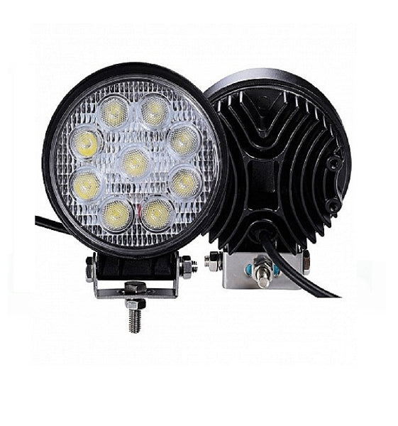 27W LED WORK LIGHT Round (PAIR)