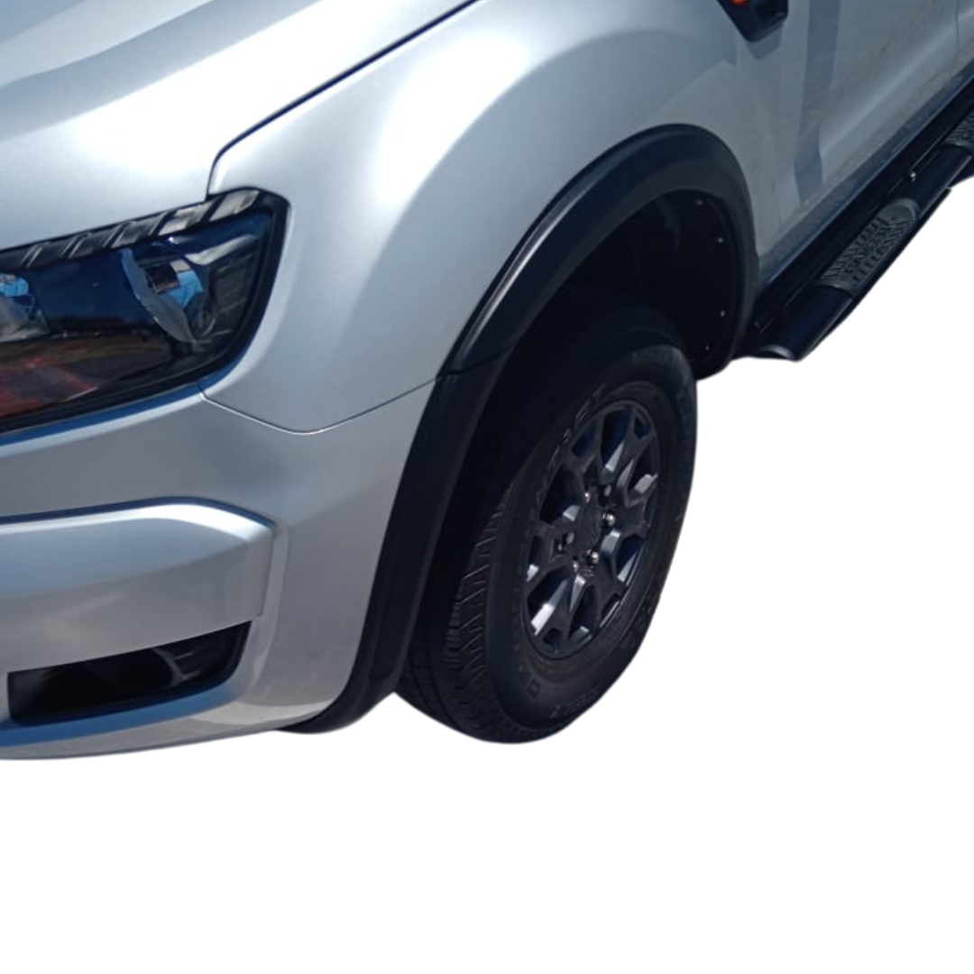 Ford Ranger T6 Facelift -T7 - T8 Slimline Fender Flares / Wheel Arches 2016+
Not PDC Friendly 6 Pieces
We will not warrant DIY fitments
Fender flares, also known as wheel arches, are essential automotive accessories designed to enhance both the functiona