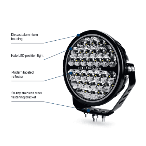 7″ Hella ValueFit Supernova 2.0 LED Spot Light Set