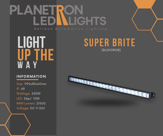 SuperBrite LED Light Bar BL2410RGB