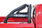 Isuzu DMAX Sports Bar Double Cab and Extended Cab Black (Fits Gen 6 & Gen 7)