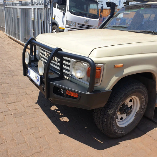 Toyota Land Cruiser 60 Series BZT Post Black Front Bumper