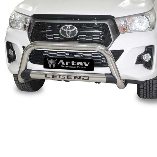Toyota Hilux Nudge Bar - Heavy Duty Bull Bar Chrome