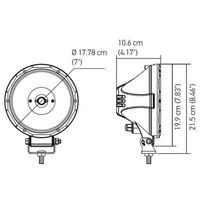 Hella ValueFit 7” Spot Light (Single)