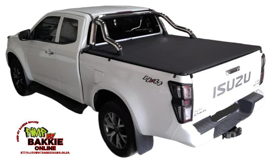 ALUMINIUM FRAME CLIP IN TONNEAU COVER Isuzu Extended Cab with OE Roll Bar