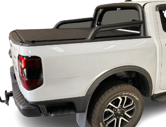 ALUMINIUM FRAME CLIP IN TONNEAU COVER Ford Ranger Next Gen 2023+ Super cab with OE Roll Bar