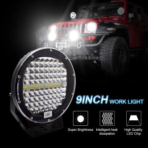 414W 9 INCH LED SPOT LIGHT (BLACK-PAIR)