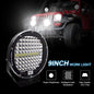 414W 9 INCH LED SPOT LIGHT (BLACK-PAIR)