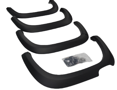 Fender Flares Wheel Arch Matte Black For VW Volkswagen Amarok 09-15 Pocket Style