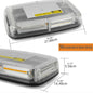 AMBER 12-24V MAGNET MOUNT ROOF EMERGENCY STROBE - AMBER