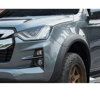Isuzu D-Max (21-On) Matte Black Smooth Plastic Wheel Arch Kit