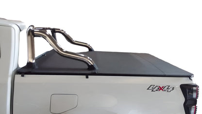 ALUMINIUM FRAME CLIP IN TONNEAU COVER Isuzu Extended Cab with OE Roll Bar