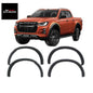Isuzu D-Max (21-On) Matte Black Smooth Plastic Wheel Arch Kit