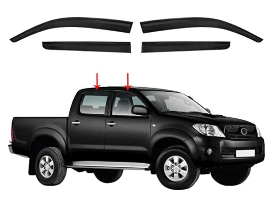 Untitled 06Jun_17:03Toyota Hilux Vigo/ Vigo Champ (2005-2015) Weather GuardsDouble Cab Gloss Black