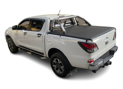 ALUMINIUM FRAME CLIP IN TONNEAU COVER Mazda BT50 Double Cab with roll bar