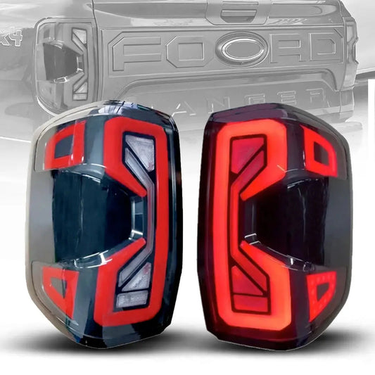 Ranger Next Gen (22-On) Smoked Black Raptor Style LED Tailights