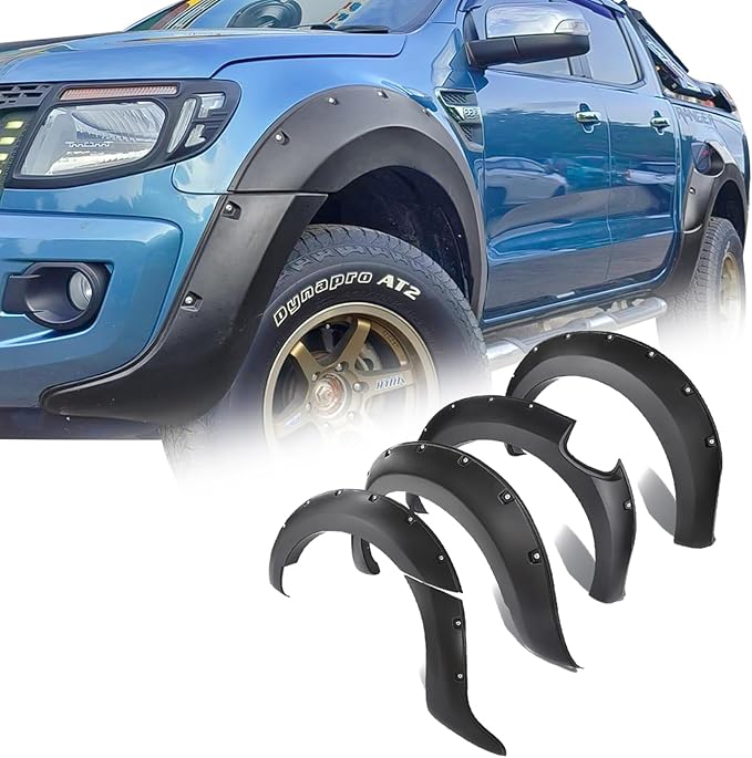 Ford Ranger 2012-2014 Wide Arches Wheel Arch Flares Body Styling Rivet Trim Fitting 30 MM Extra Tyre Coverage