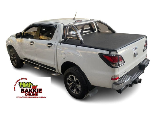 ALUMINIUM FRAME CLIP IN TONNEAU COVER Mazda BT50 Double Cab with roll bar