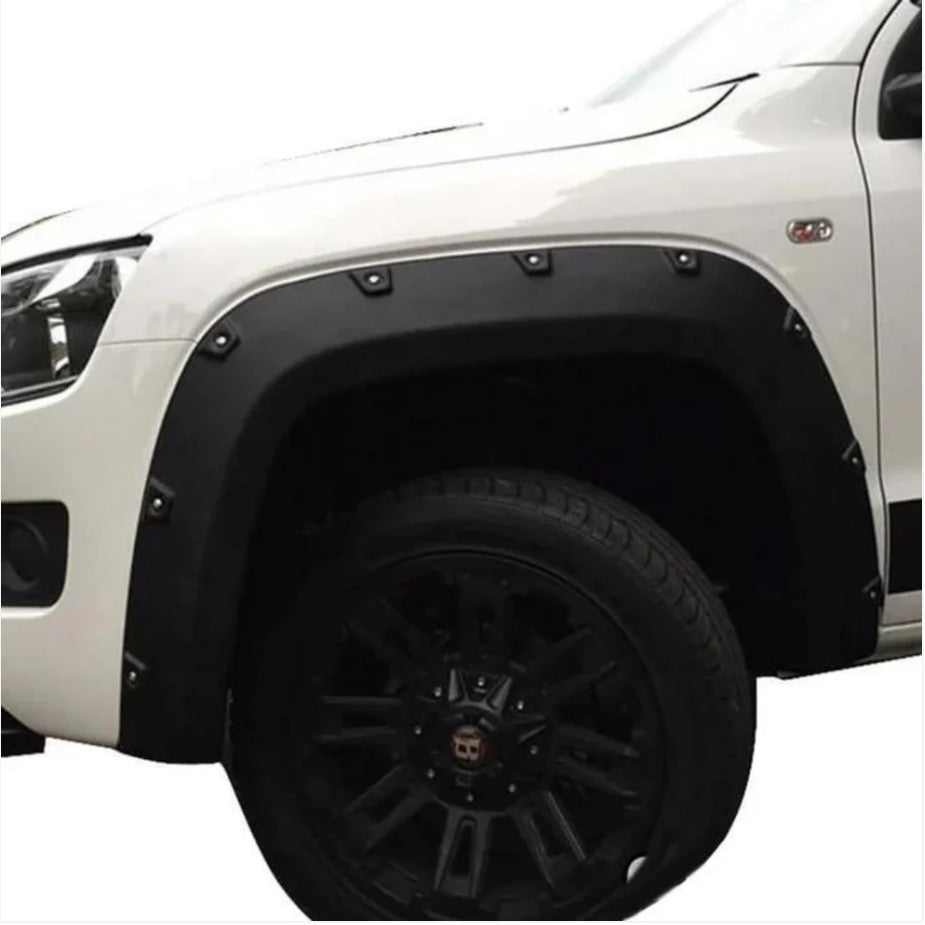 Fender Flares Wheel Arch Matte Black For VW Volkswagen Amarok 09-15 Pocket Style