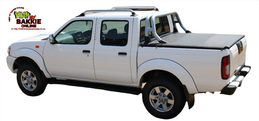 Taurnimock

ALUMINIUM FRAME CLIP IN TONNEAU COVER Nissan Hardbody Double Cab with OE roll bar