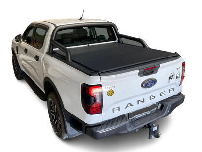 ALUMINIUM FRAME CLIP IN TONNEAU COVER Ford Ranger Double cab Next Gen 2023+ with OE roll bar