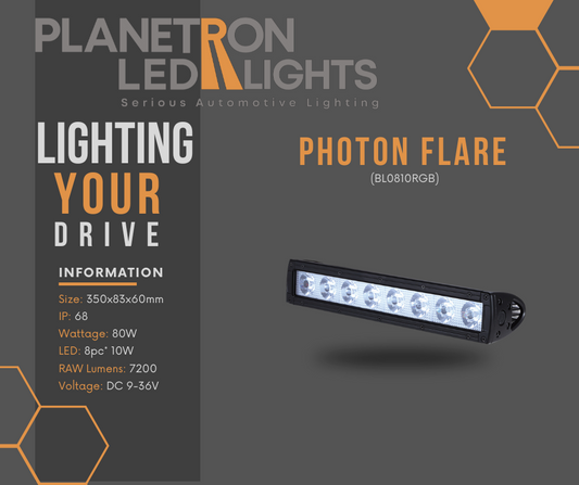 PhotonFlare LED Light Bar – BL0810RGB