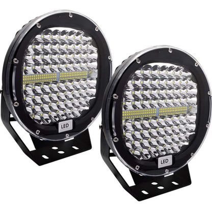 414W 9 INCH LED SPOT LIGHT (BLACK-PAIR)