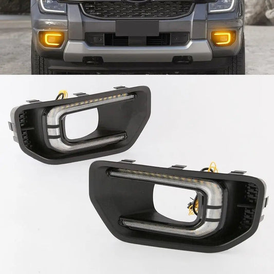 Ranger Next Gen XL / XLT (22-On) Dual Function DRL LED Fog Light Surrounds