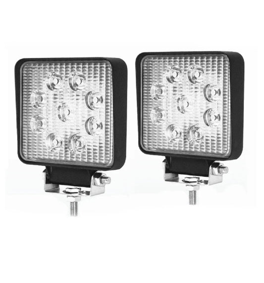 Work LIGHT 27W LED Square Set Off 2