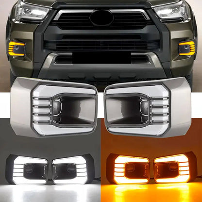 Toyota Hilux Revo 2.8 GD6 - Dual Function LED Fog Light Surrounds (21-On)